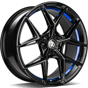 79Wheels SCF-B 18 Gloss Black Blue Barrel