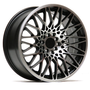 XXR 553-Size 17" Color Matt Black & Chrome Black