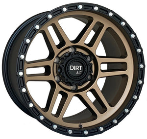 DIRT A.T wheels D111 Bronze Black Lip