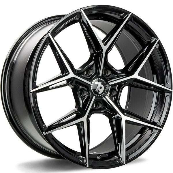 79Wheels SCF-B Black 19 inch wheels