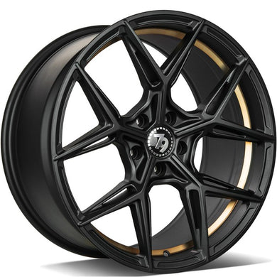 79Wheels SCF-B Black Gold 19 inch wheels