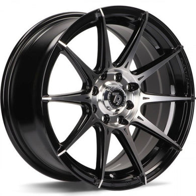 79Wheels SCF-F Black Polished 15 inch wheels