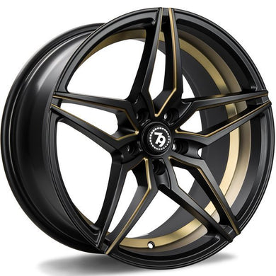 79Wheels SV-A Black Gold  18 inch wheels