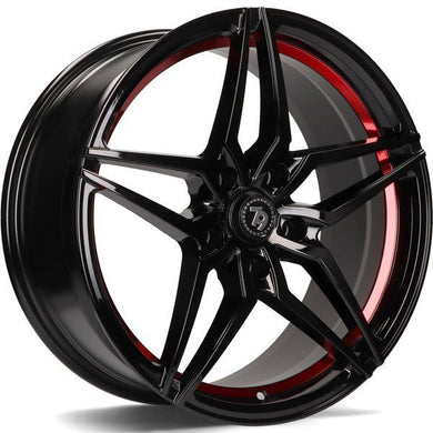 79Wheels SV-A Black Red 18 inch wheels 