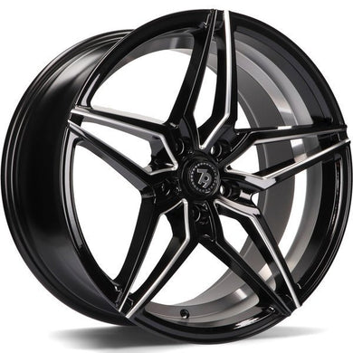 79Wheels SV-A Black Silver 18 inch wheels