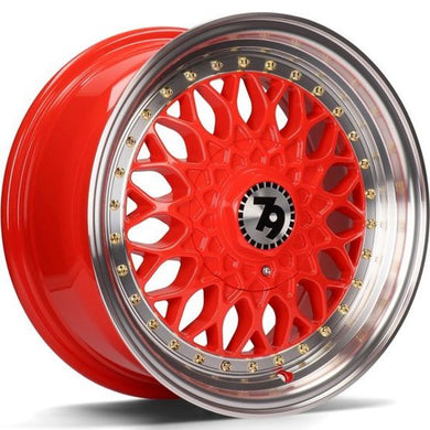 79Wheels SV-E Red 15 inch wheels