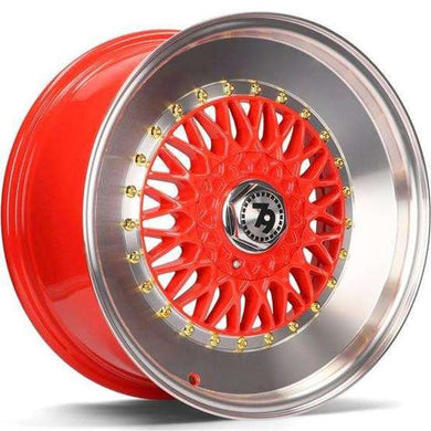 79Wheels SV-F Red 15 inch wheels