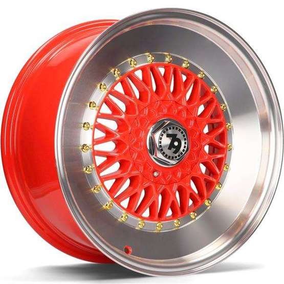 79Wheels SV-F Red 15 inch wheels