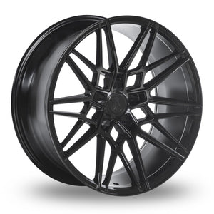 Axe CF1 Gloss Black Wider Rear 9x20 (Front) 10.5x20 or 11x20 (Rear) Set of 4 alloy wheels - Premier Wheels UK Online