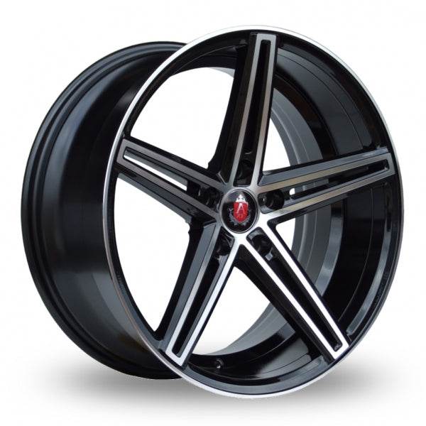 Axe EX14 Black Polished  18 Inch Set of 4 alloy wheels - Premier Wheels UK Online