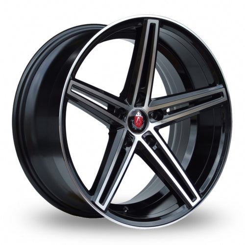 Axe EX14 Black Polished Wider Rear 9x20 (Front) & 10.5x20 (Rear) Set of 4 alloy wheels - Premier Wheels UK Online