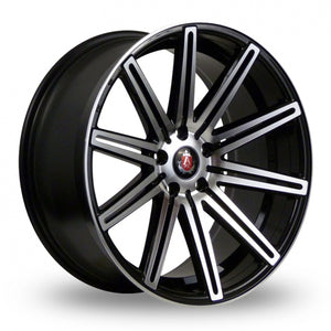 Axe EX15 Black Polished Wider Rear 19 Inch Set of 4 alloy wheels - Premier Wheels UK Online
