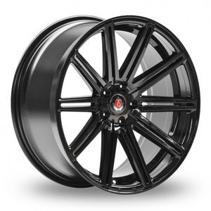 Axe EX15 Gloss Black Wider Rear 9x20 (Front) & 10.5x20 (Rear) Set of 4 alloy wheels - Premier Wheels UK Online