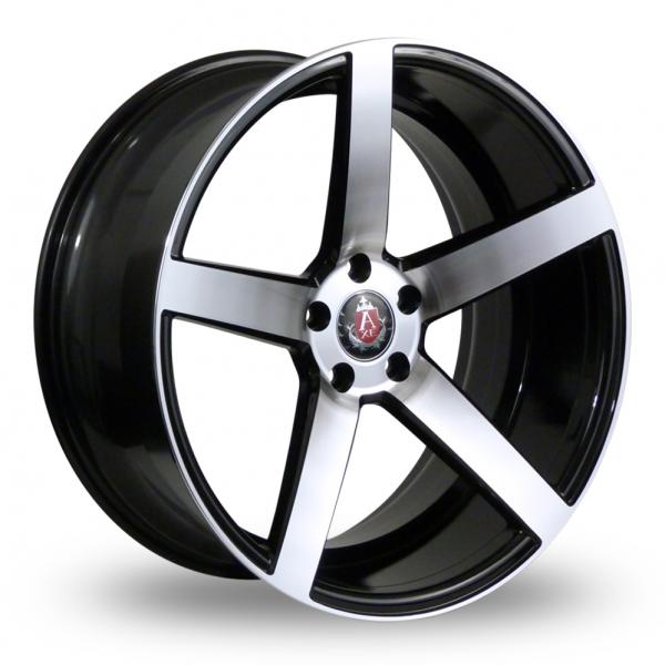 Axe EX18 Black Polished  17 Inch Set of 4 alloy wheels - Premier Wheels UK Online