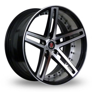 Axe EX20 Black Polished  19 Inch Set of 4 alloy wheels - Premier Wheels UK Online