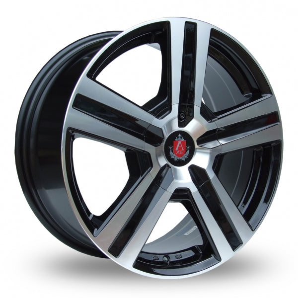 Axe EX6 Black Polished  18 Inch Set of 4 alloy wheels - Premier Wheels UK Online
