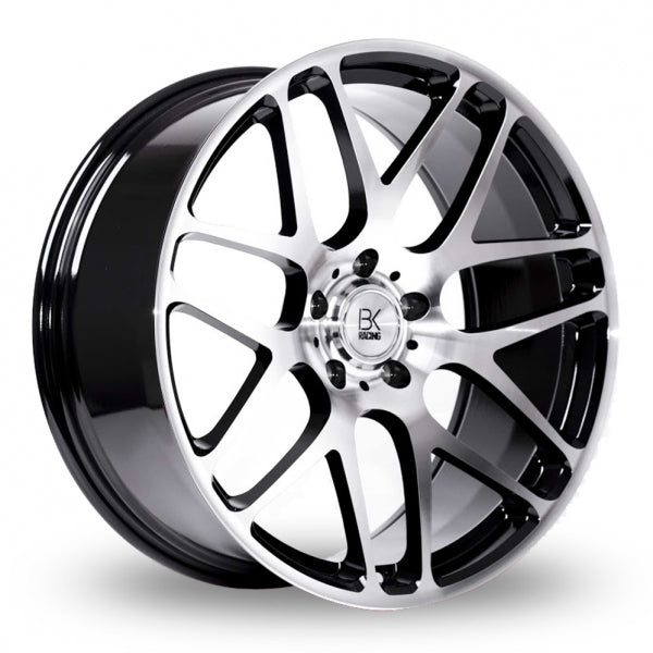 BK Racing 170 Black Polished  18 Inch Set of 4 alloy wheels