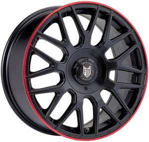 Fox VR3 Black Red 17 inch and 18 inch wheels
