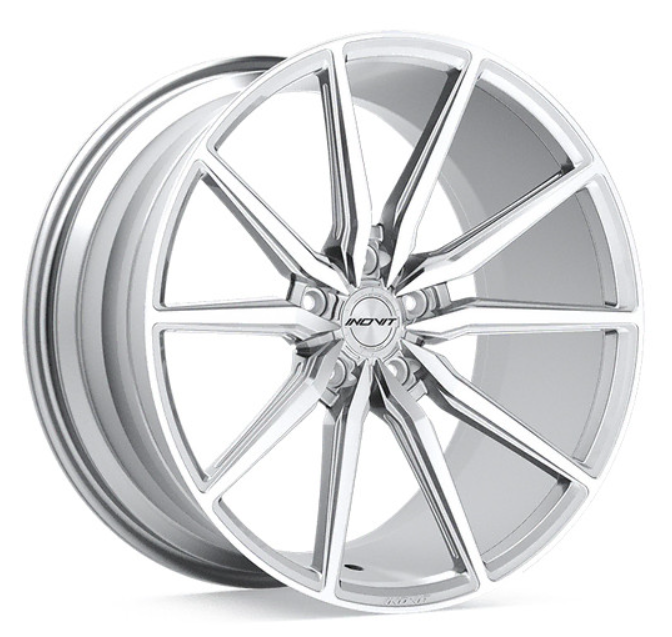Inovit Frixion 5 Satin Silver Polished Tinted 19 Inch 9.5J Set of 4 alloy wheels