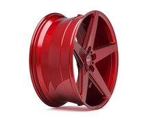 Load image into Gallery viewer, Inovit Rotor Satin Candy Red Polished Tinted 20 Inch 8.5J Set of 4 alloy wheels

