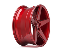 Load image into Gallery viewer, Inovit Rotor Satin Candy Red Polished Tinted 20 Inch 10J Set of 4 alloy wheels
