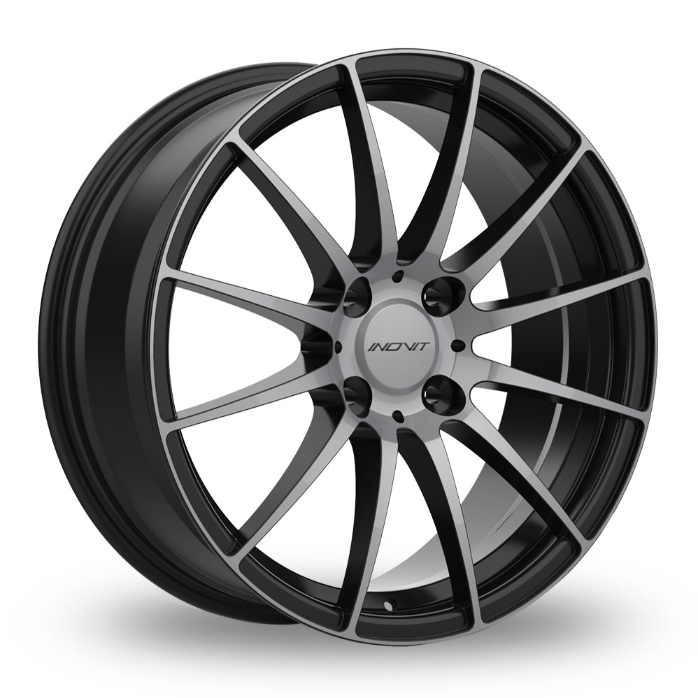 Inovit Force 4 Black Polished Tinted  17 Inch Set of 4 alloy wheels - Premier Wheels UK Online