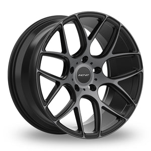 Inovit Thrust Black Polished Tinted Wider Rear 8.5x20 (Front) & 10x20 (Rear) Set of 4 alloy wheels - Premier Wheels UK Online