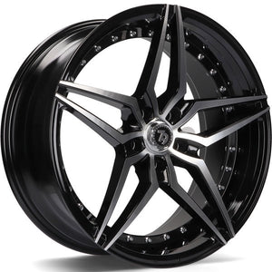 79Wheels SV-AR 19 inch Gloss Black Polished Face