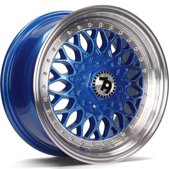 79Wheels SV-E 16 inch Blue Polished Lip