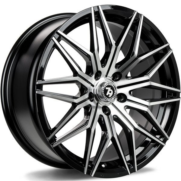 79Wheels SV-O 18 inch  Black Polished Face