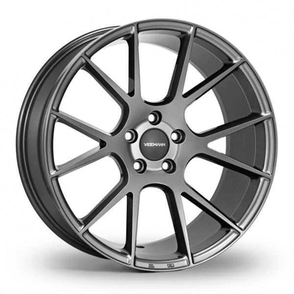 VEEMANN V-FS23 Graphite Wider Rear 8x18 (Front) & 9x18 (Rear) Set of 4 alloy wheels