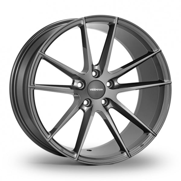 VEEMANN V-FS25 Graphite Wider Rear 8.5x20 (Front) & 10x20 (Rear) Set of 4 alloy wheels