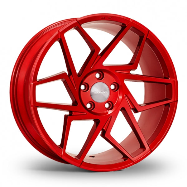 VEEMANN V-FS27R Candy Red Wider Rear 8.5x19 (Front) & 9.5x19 (Rear) Set of 4 alloy wheels