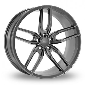 VEEMANN V-FS28 Graphite Wider Rear 8.5x20 (Front) & 10x20 (Rear) Set of 4 alloy wheels