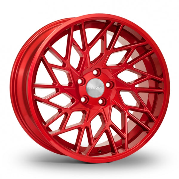 VEEMANN V-FS29R Candy Red Wider Rear 8.5x19 (Front) & 9.5x19 (Rear) Set of 4 alloy wheels