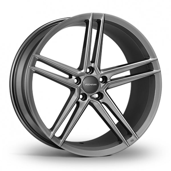 VEEMANN V-FS33 Graphite Wider Rear 8.5x19 (Front) & 9.5x19 (Rear) Set of 4 alloy wheels