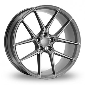 VEEMANN V-FS39 Graphite Wider Rear 8.5x19 (Front) & 9.5x19 (Rear) Set of 4 alloy wheels