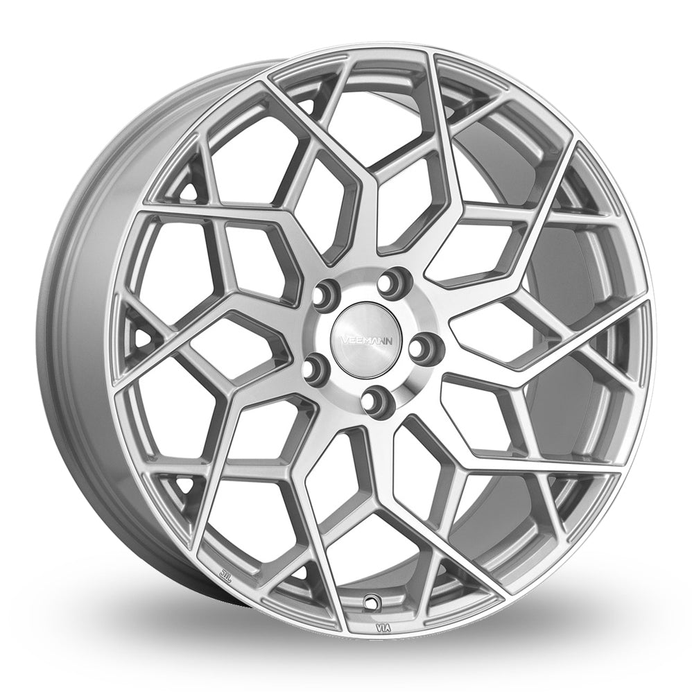 VEEMANN V-FS42 Silver Polished  21 Inch Set of 4 alloy wheels