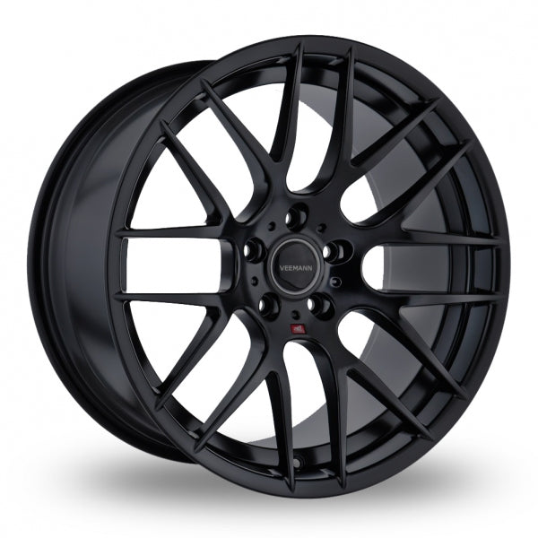 VEEMANN VC359 Satin Black Wider Rear 9x20 (Front) & 10.5x20 (Rear) Set of 4 alloy wheels