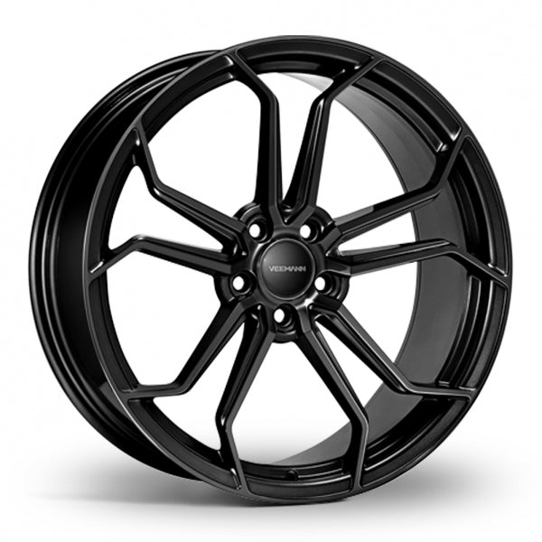 VEEMANN VC632 Gloss Black Wider Rear 20 Inch Set of 4 alloy wheels