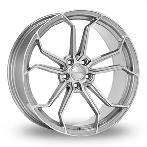 VEEMANN VC632 Silver Polished Wider Rear 8.5x19 (Front) & 9.5x19 (Rear) Set of 4 alloy wheels