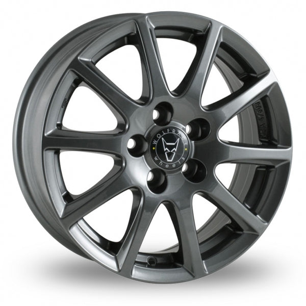 Wolfrace Milano Titanium  15 Inch Set of 4 alloy wheels