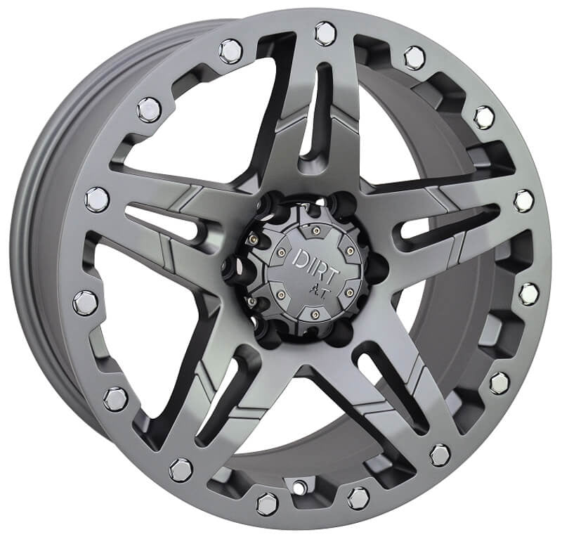 DIRT A.T wheels D66 Matt Gunmetal